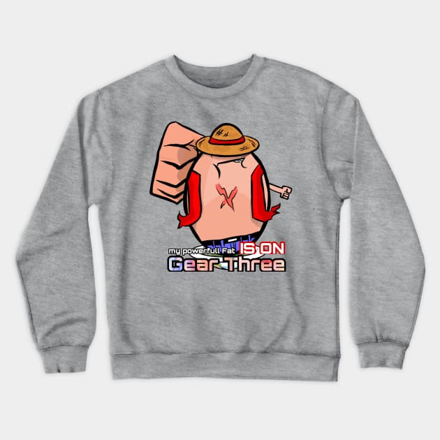 Lucky Egg Wannabe Straw Hat Boy Ver Gear 3 Crewneck Sweatshirt by Art_Ricksa